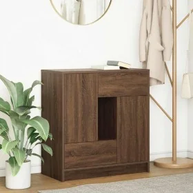 Aparador con cajones y puertas roble marrón 70,5x34x74,5 cm by , Sideboards - Ref: Foro24-861847, Price: 101,51 €, Discount: %