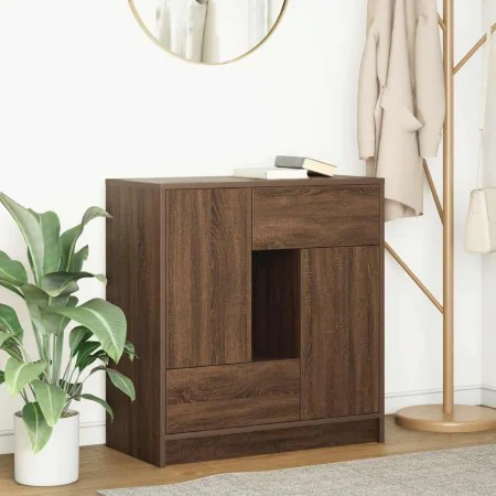 Aparador con cajones y puertas roble marrón 70,5x34x74,5 cm by , Sideboards - Ref: Foro24-861847, Price: 101,93 €, Discount: %