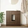 Aparador con cajones y puertas roble marrón 70,5x34x74,5 cm by , Sideboards - Ref: Foro24-861847, Price: 101,93 €, Discount: %