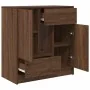 Aparador con cajones y puertas roble marrón 70,5x34x74,5 cm by , Sideboards - Ref: Foro24-861847, Price: 101,93 €, Discount: %