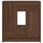 Aparador con cajones y puertas roble marrón 70,5x34x74,5 cm by , Sideboards - Ref: Foro24-861847, Price: 101,93 €, Discount: %