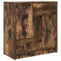 Aparador con cajones y puertas roble ahumado 70,5x34x74,5 cm de , Aparadores - Ref: Foro24-861845, Precio: 98,66 €, Descuento: %