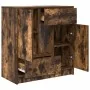 Aparador con cajones y puertas roble ahumado 70,5x34x74,5 cm de , Aparadores - Ref: Foro24-861845, Precio: 98,66 €, Descuento: %