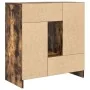 Aparador con cajones y puertas roble ahumado 70,5x34x74,5 cm de , Aparadores - Ref: Foro24-861845, Precio: 98,66 €, Descuento: %