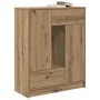Aparador con cajones y puertas roble artesanal 73x31x90 cm by , Sideboards - Ref: Foro24-861858, Price: 109,93 €, Discount: %