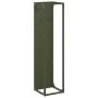 Olivengrüner Holzstapel 25x25x100 cm Kaltgewalzter Stahl von , Brennholztaschen und -halter - Ref: Foro24-864270, Preis: 51,4...