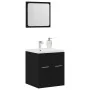 Juego de muebles de baño 2 pzas roble negro Madera ingeniería de , Muebles de baño - Ref: Foro24-862038, Precio: 58,73 €, Des...