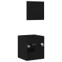 Juego de muebles de baño 2 pzas roble negro Madera ingeniería de , Muebles de baño - Ref: Foro24-862038, Precio: 58,73 €, Des...