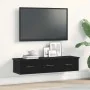 Armario de pared roble negro 88x26x18,5 cm madera de ingeniería de , Estantes y estanterías - Ref: Foro24-861994, Precio: 64,...