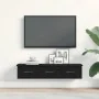 Armario de pared roble negro 88x26x18,5 cm madera de ingeniería de , Estantes y estanterías - Ref: Foro24-861994, Precio: 64,...