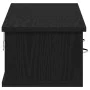 Armario de pared roble negro 88x26x18,5 cm madera de ingeniería de , Estantes y estanterías - Ref: Foro24-861994, Precio: 64,...