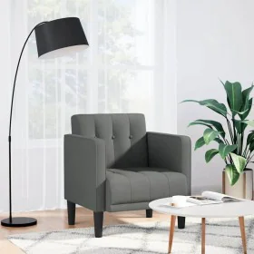 Armchair with dark gray fabric armrests 53 cm by , Armchairs - Ref: Foro24-4100544, Price: 114,62 €, Discount: %