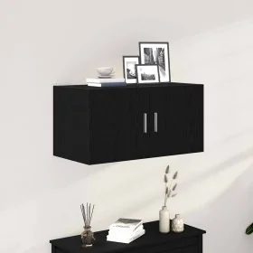 Armario de pared de madera ingeniería roble negro 80x39x40 cm by , Shelves and shelves - Ref: Foro24-862012, Price: 65,67 €, ...