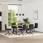Sillas de comedor 6 unidades cuero sintético negro by , dining chairs - Ref: Foro24-3315716, Price: 343,36 €, Discount: %