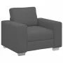 Dark gray velvet fabric armchair, 60 cm by , Sofas - Ref: Foro24-4105187, Price: 174,57 €, Discount: %