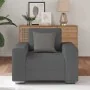 Dark gray velvet fabric armchair, 60 cm by , Sofas - Ref: Foro24-4105187, Price: 174,57 €, Discount: %