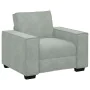 Sillón sofá gris claro 60 cm terciopelo de , Sofás - Ref: Foro24-4105000, Precio: 159,64 €, Descuento: %