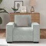 Sillón sofá gris claro 60 cm terciopelo de , Sofás - Ref: Foro24-4105000, Precio: 159,64 €, Descuento: %