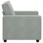Light gray velvet sofa armchair 60 cm by , Sofas - Ref: Foro24-4105000, Price: 159,76 €, Discount: %
