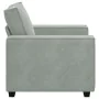 Sillón sofá gris claro 60 cm terciopelo de , Sofás - Ref: Foro24-4105000, Precio: 159,64 €, Descuento: %