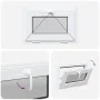 Basement window "RISOR" 60x40 cm tilt and turn with 3 glass panes by , Windows - Ref: Foro24-4108377, Price: 102,62 €, Discou...