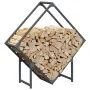 Anthracite firewood rack 80x25x80 cm Cold rolled steel by , Firewood bags and holders - Ref: Foro24-864285, Price: 34,38 €, D...