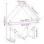 Anthracite firewood rack 80x25x80 cm Cold rolled steel by , Firewood bags and holders - Ref: Foro24-864285, Price: 34,38 €, D...