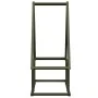 Olive green firewood rack 50x25x60 cm Cold rolled steel by , Firewood bags and holders - Ref: Foro24-864314, Price: 29,98 €, ...