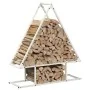 Weißer Holzstapel 80x25x90 cm Kaltgewalzter Stahl von , Brennholztaschen und -halter - Ref: Foro24-864316, Preis: 38,53 €, Ra...