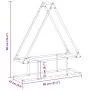 Weißer Holzstapel 80x25x90 cm Kaltgewalzter Stahl von , Brennholztaschen und -halter - Ref: Foro24-864316, Preis: 38,53 €, Ra...