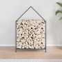 Leñero antracita 60x25x90 cm Acero laminado en frío by , Firewood bags and holders - Ref: Foro24-864309, Price: 39,59 €, Disc...