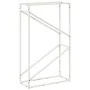 Leñero blanco 60x25x100 cm Acero laminado en frío by , Firewood bags and holders - Ref: Foro24-864328, Price: 42,25 €, Discou...