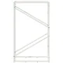 Leñero blanco 60x25x100 cm Acero laminado en frío by , Firewood bags and holders - Ref: Foro24-864328, Price: 42,25 €, Discou...