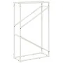 Leñero blanco 60x25x100 cm Acero laminado en frío by , Firewood bags and holders - Ref: Foro24-864328, Price: 42,25 €, Discou...