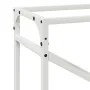 Leñero blanco 60x25x100 cm Acero laminado en frío by , Firewood bags and holders - Ref: Foro24-864328, Price: 42,25 €, Discou...
