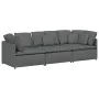 Sofá modular con cojines de tela gris oscuro by , Sofas - Ref: Foro24-3321268, Price: 599,51 €, Discount: %
