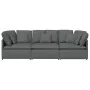 Sofá modular con cojines de tela gris oscuro by , Sofas - Ref: Foro24-3321268, Price: 599,51 €, Discount: %