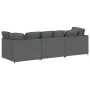 Sofá modular con cojines de tela gris oscuro by , Sofas - Ref: Foro24-3321268, Price: 599,51 €, Discount: %