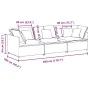 Sofá modular con cojines de tela gris oscuro by , Sofas - Ref: Foro24-3321268, Price: 599,51 €, Discount: %