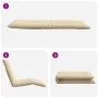 Tumbona plegable beige 175x54x8,5 cm Tejido Oxford de , Tumbonas - Ref: Foro24-4019749, Precio: 87,54 €, Descuento: %