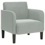 Sillón con reposabrazos Terciopelo Gris Claro 54 cm von , Sessel - Ref: Foro24-4100578, Preis: 111,89 €, Rabatt: %