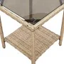 Sofá de jardín en forma de L con mesa y cojines ratán PE beige by , Outdoor sofas - Ref: Foro24-4103875, Price: 307,76 €, Dis...