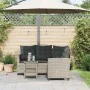 Sofá jardín forma de L con mesa y cojines ratán PE gris claro von , Outdoor-Sofas - Ref: Foro24-4103877, Preis: 307,92 €, Rab...