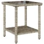 Sofá jardín forma de L con mesa y cojines ratán PE gris claro von , Outdoor-Sofas - Ref: Foro24-4103877, Preis: 307,92 €, Rab...