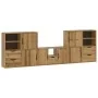Muebles de TV 5 uds. con almacenaje "ODDA" madera maciza pino de , Muebles TV - Ref: Foro24-3365382, Precio: 278,89 €, Descue...