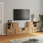 Muebles de TV 5 uds. con almacenaje "ODDA" madera maciza pino de , Muebles TV - Ref: Foro24-3365382, Precio: 278,89 €, Descue...