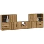 Muebles de TV 5 uds. con almacenaje "ODDA" madera maciza pino de , Muebles TV - Ref: Foro24-3365382, Precio: 278,89 €, Descue...