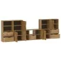 Muebles de TV 5 uds. con almacenaje "ODDA" madera maciza pino de , Muebles TV - Ref: Foro24-3365382, Precio: 278,89 €, Descue...