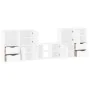 Muebles de TV 5 uds. con almacenaje "ODDA" blanco madera pino von , TV-Möbel - Ref: Foro24-3365375, Preis: 283,56 €, Rabatt: %