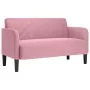 Sofá Loveseat terciopelo rosa 109 cm by , Sofas - Ref: Foro24-4100590, Price: 166,67 €, Discount: %